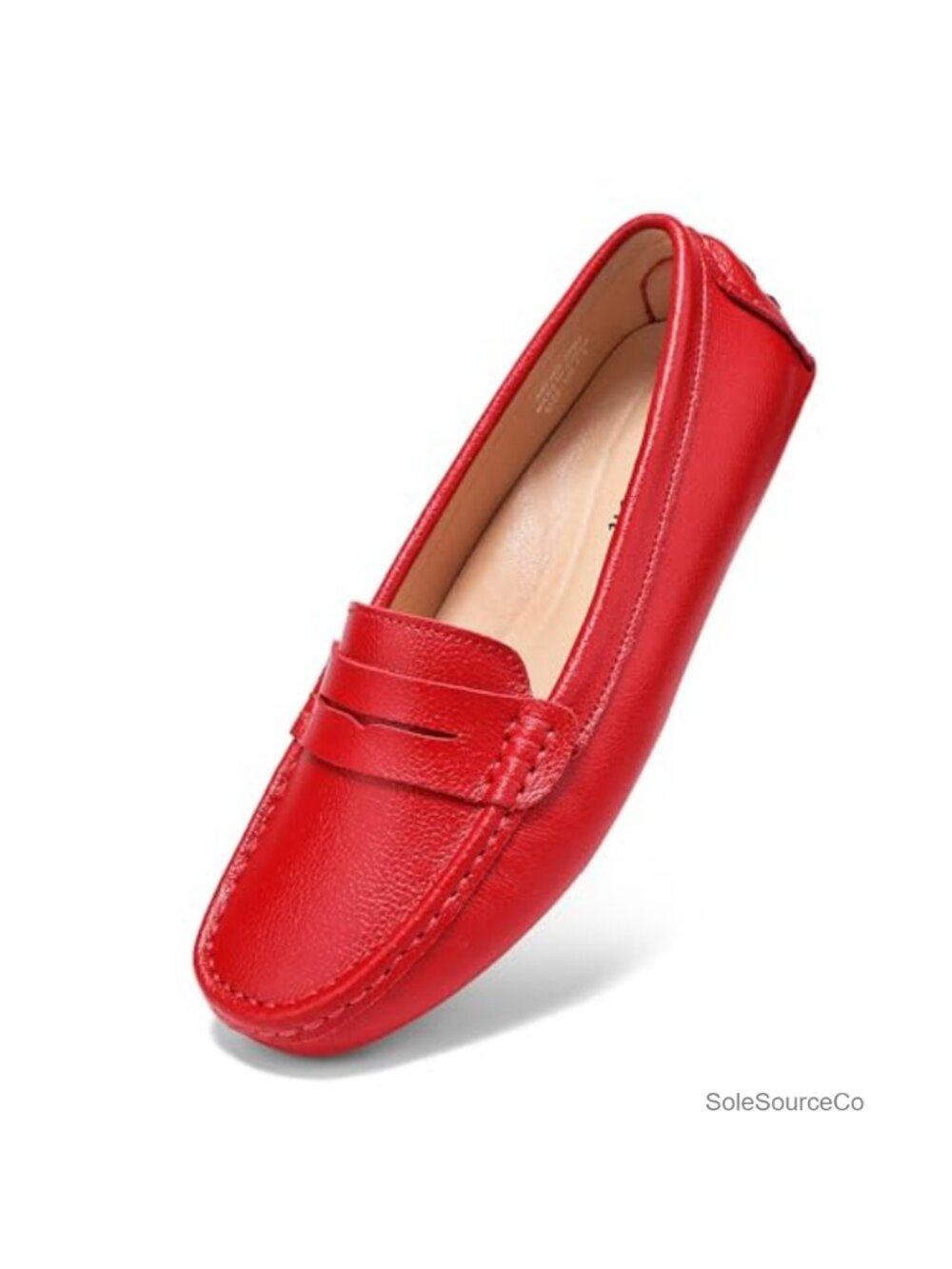 Genuine Leather Penny Loafers Comfort Slip On Driving Mocc Women